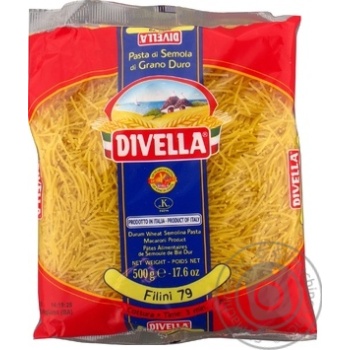 Макаронні вироби Divella Filini 79 500г купити, ціни на МегаМаркет - фото 1