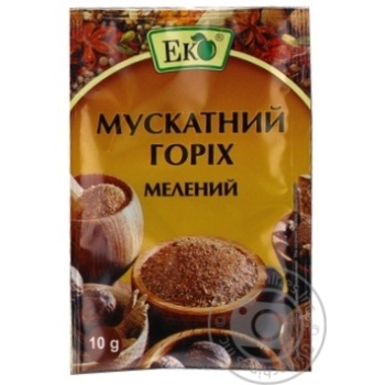 Мускатний горіх Еко мелений 10г купити, ціни на МегаМаркет - фото 1