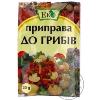 Приправа Еко до грибів 20г купити, ціни на МегаМаркет - фото 1