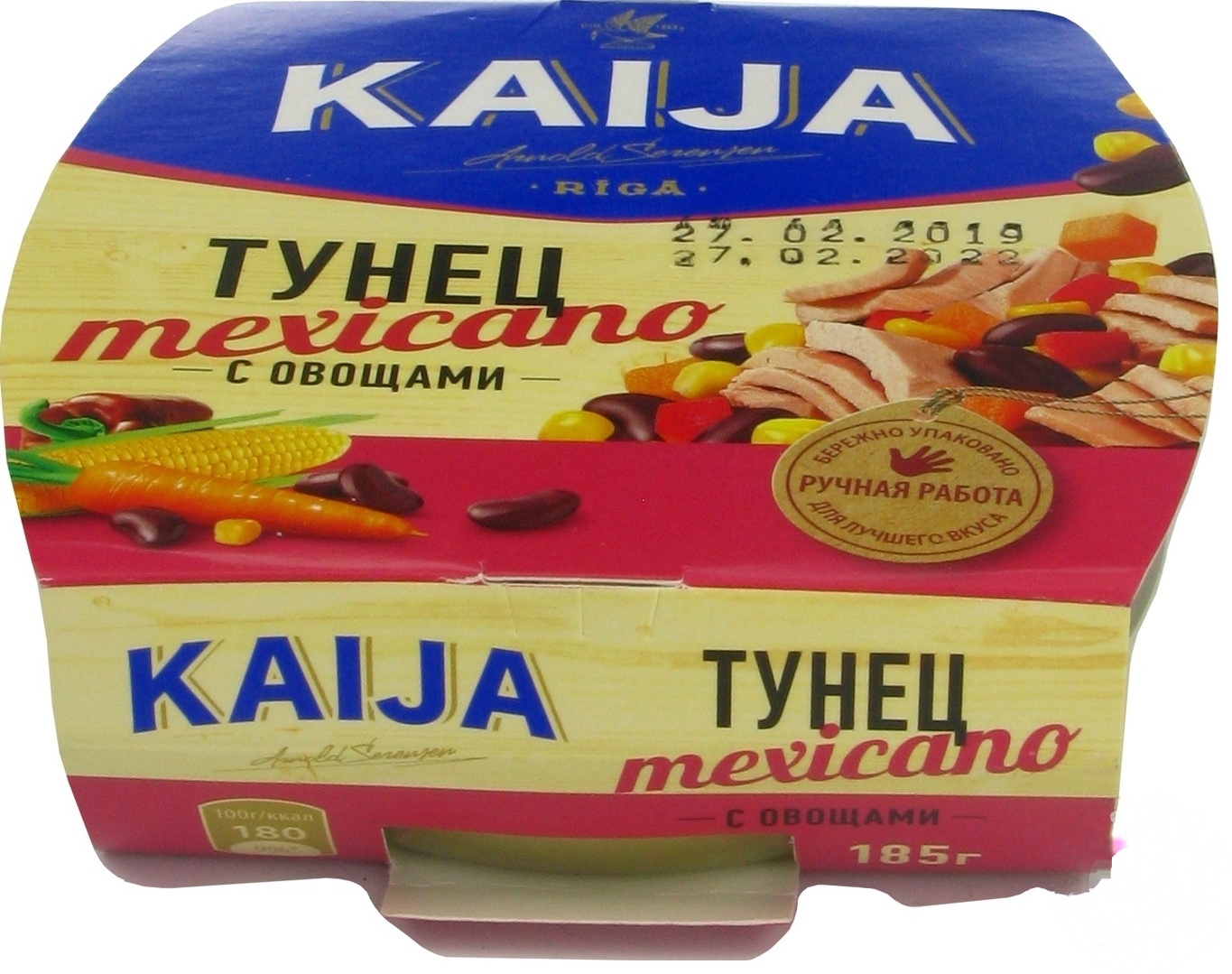 

Тунец Kaija Mexicano с овощами 185г