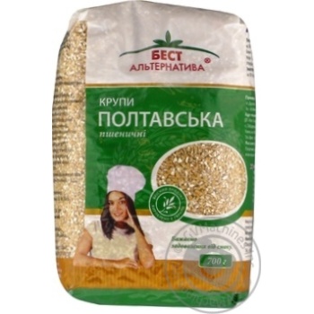 Крупа Бест Альтернатива Полтавская № 3 пшеничная 700г купить, цены на МегаМаркет - фото 1