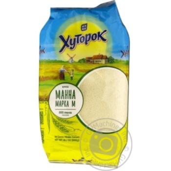 Крупа манная Хуторок 800г купить, цены на МегаМаркет - фото 1