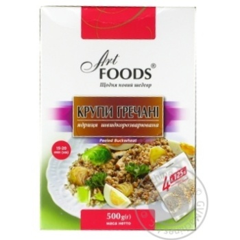 Крупи гречані Art Foods 4х125г купити, ціни на МегаМаркет - фото 1