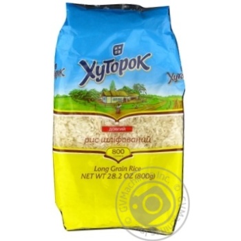 Рис Хуторок довгий 800г купити, ціни на МегаМаркет - фото 1