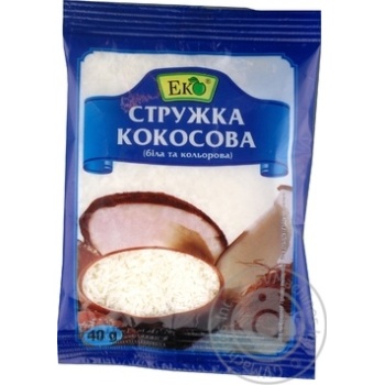 Кокосова стружка Эко 40г купити, ціни на МегаМаркет - фото 1