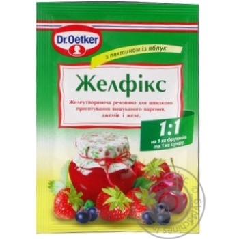 Желфикс Dr.Oetker с пектином из яблок и цитрусовых 20г купить, цены на МегаМаркет - фото 1