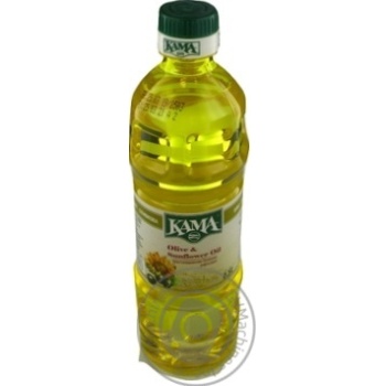 Oil Kama sunflower-olive refined 500ml plastic bottle - buy, prices for MegaMarket - photo 1
