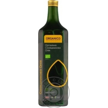 Олія Organico соняшникова нерафінована органічна 0,75л купити, ціни на МегаМаркет - фото 1