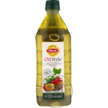 Олія Олком соняшникова рафінована 0.75л купити, ціни на МегаМаркет - фото 1