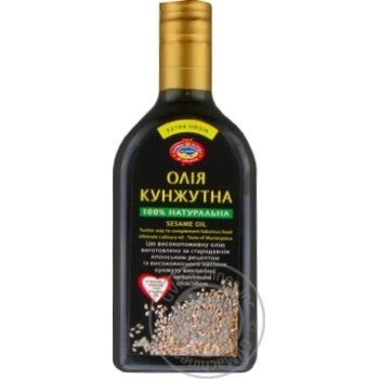 Олія Голден Кінгз Оф Юкрейн кунжутна першого холодного віджиму нерафінована недезодорована 350мл купити, ціни на МегаМаркет - фото 1