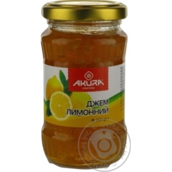 Джем Akura 200 г Лимонний купить, цены на МегаМаркет - фото 1