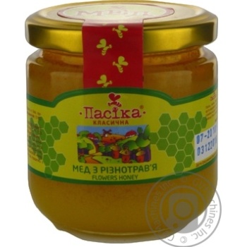 Мед Пасика из разнотравья 270г купить, цены на МегаМаркет - фото 1