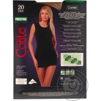 Tights Conte natural polyamide for women 20den 2size - buy, prices for MegaMarket - photo 4
