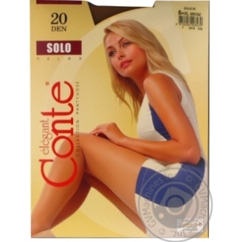 Колготи жін. поліамідні Conte Elegant Solo 20 р.5 Bronz купить, цены на МегаМаркет - фото 1