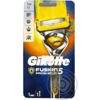 Бритва Gillette Fusion ProShield c 1 сменным картриджем купить, цены на МегаМаркет - фото 1