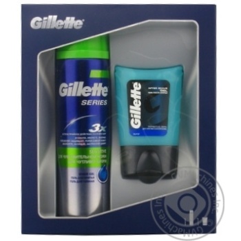 Н-р Gillette SensSkin гель д/гоління200 + гель п/гоління75 шт купити, ціни на МегаМаркет - фото 1