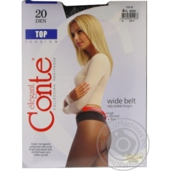 Колготы женские Conte Top 20ден р.4 Nero - купить, цены на ULTRAMARKET - фото 4