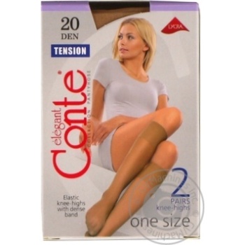 Гольфы жен.Conte Elegant Tension 20 natural р23-25 2пары/уп купить, цены на МегаМаркет - фото 1