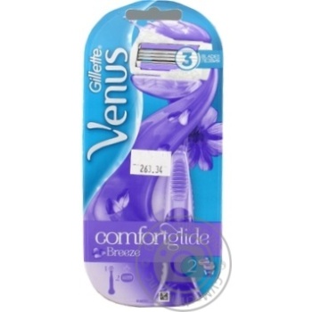 Women's Razor Venus Breeze with 2 Razor Blades - buy, prices for MegaMarket - photo 3