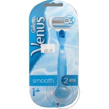 Станок Gillette Venus для жінок з 2 змінними картриджами купити, ціни на МегаМаркет - фото 2