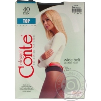 Колготи жін. поліамідні Conte Elegant Top 40 р.3 Mocca купити, ціни на МегаМаркет - фото 1