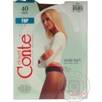 Колготы женские Conte Top 40ден р.3 Bronz - купить, цены на Auchan - фото 4