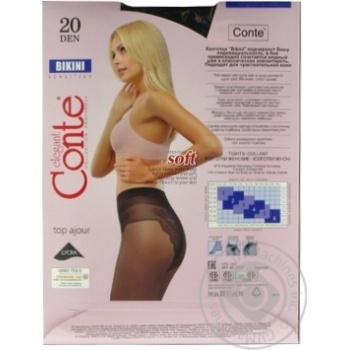 Conte Elegant Bikini Nero 20 Den Womens Tights Size 3 - buy, prices for MegaMarket - photo 7