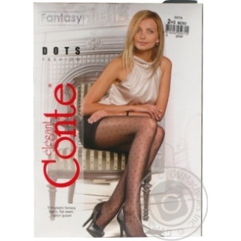 Колготки Fantasy Dots жіночі р.2 nero х12 купити, ціни на МегаМаркет - фото 1