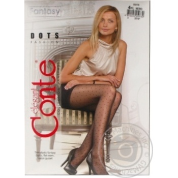 Колготки Fantasy Dots жіночі р.4 nero х12 купити, ціни на МегаМаркет - фото 1