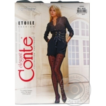 Колготки жіночі Conte Etoile Fantasy 20ден р.4 Nero - купити, ціни на ULTRAMARKET - фото 4