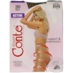 Tights Conte bronze polyamide for women 20den 3size