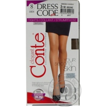 Conte Elegant Dress Code 8den Bronz Tights s.3 - buy, prices for NOVUS - photo 3