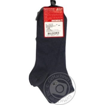 Brestskie Classic Dark Gray Shortened Man's Socks 27s - buy, prices for NOVUS - photo 5