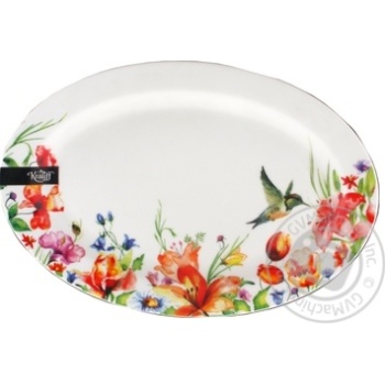 Блюдо овальне 30,6*21,4*2,2см Colibri. Артикул: 21-244-039. TM K купити, ціни на МегаМаркет - фото 1