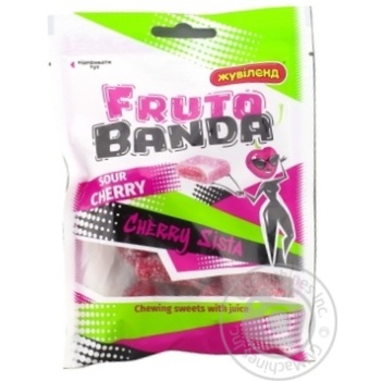 Zhuvilend Fruto banda cherry chewing candy 85g - buy, prices for MegaMarket - photo 1