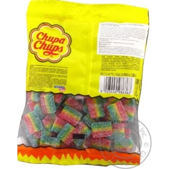 Мармелад жевательный Chupa Chups Sour Belts Mini с фруктовым вкусом 150г купить, цены на МегаМаркет - фото 4