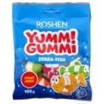 Конфеты желейные Roshen Yummi Gummi Zebra-Fish 100г