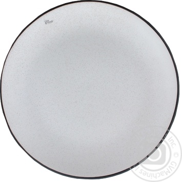 Тарілка обідня speckle white dinner plate d27xh2.9cm купити, ціни на МегаМаркет - фото 1