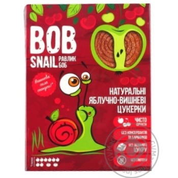 Конфеты Bob Snail яблочно-вишневые натуральные 120г купить, цены на МегаМаркет - фото 1