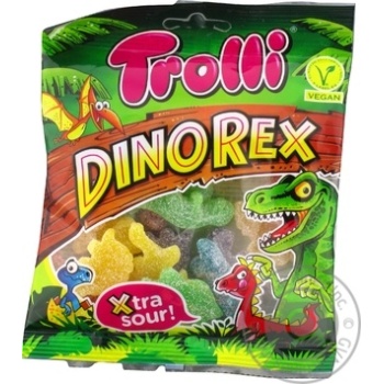 Жевательные конфеты Trolli Динорекс 100г купить, цены на МегаМаркет - фото 1
