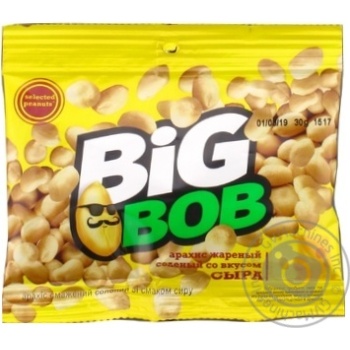 Арахіс Big Bob cмажений солоний зі смаком сиру 30г купити, ціни на МегаМаркет - фото 6