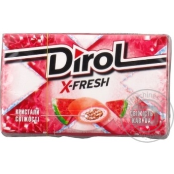 Жевательная резинка Dirol X-fresh свежесть арбуза 18г купить, цены на МегаМаркет - фото 1
