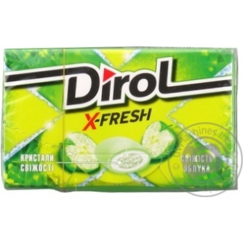Жувальна гумка Dirol X-fresh свіжість яблука 18г купити, ціни на МегаМаркет - фото 1