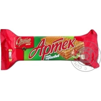 Svitoch Artek wafers with nutty taste 80g - buy, prices for MegaMarket - photo 1