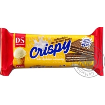 Вафли Домашне свято Crispy Хрустяшка вкус пломбира 72г купить, цены на МегаМаркет - фото 1