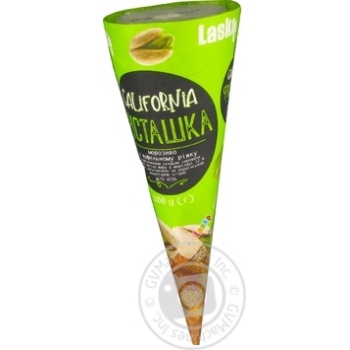 Laska California pistachio ice-cream 100g - buy, prices for MegaMarket - photo 1