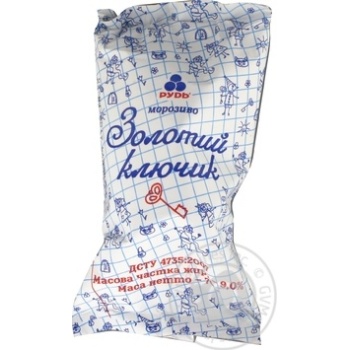 Ice-cream Rud Zolotoy klyuchik frozen 70g - buy, prices for MegaMarket - photo 1