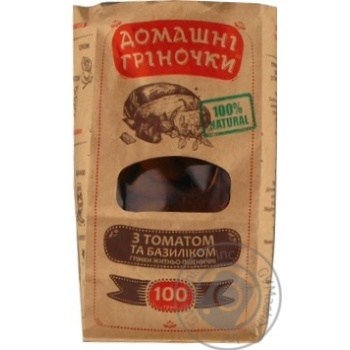 Toast Domashni grinochki with tomatoes 100g - buy, prices for MegaMarket - photo 1