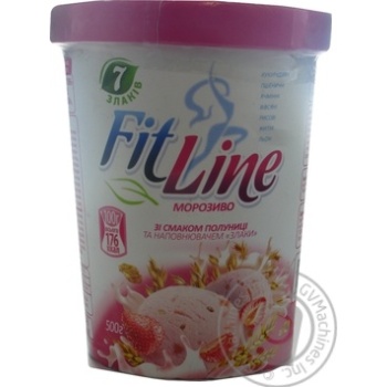 Мороженое Три Медведя Fit Line со вкусом клубники и наполнителем Злаки в картонном стакане 500г купить, цены на МегаМаркет - фото 1