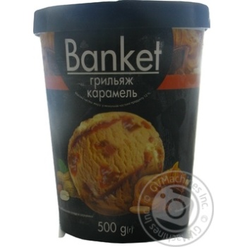 Мороженое Ласунка Banket с карамельным соусом и арахисом 500г купить, цены на МегаМаркет - фото 1